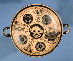 Attic Black-Figure Cup Decorated with a Gorgon